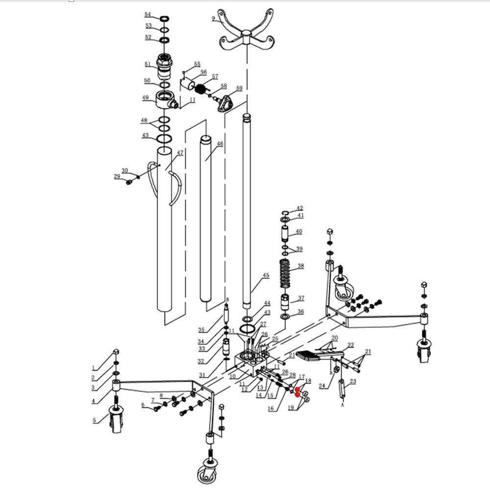 Клапан сброса давления (Release valve п.18) HJ0303.5005, HJ0303.7016