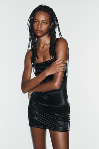 БЛЕСТЯЩЕЕ МИНИ-ПЛАТЬЕ — ZARA