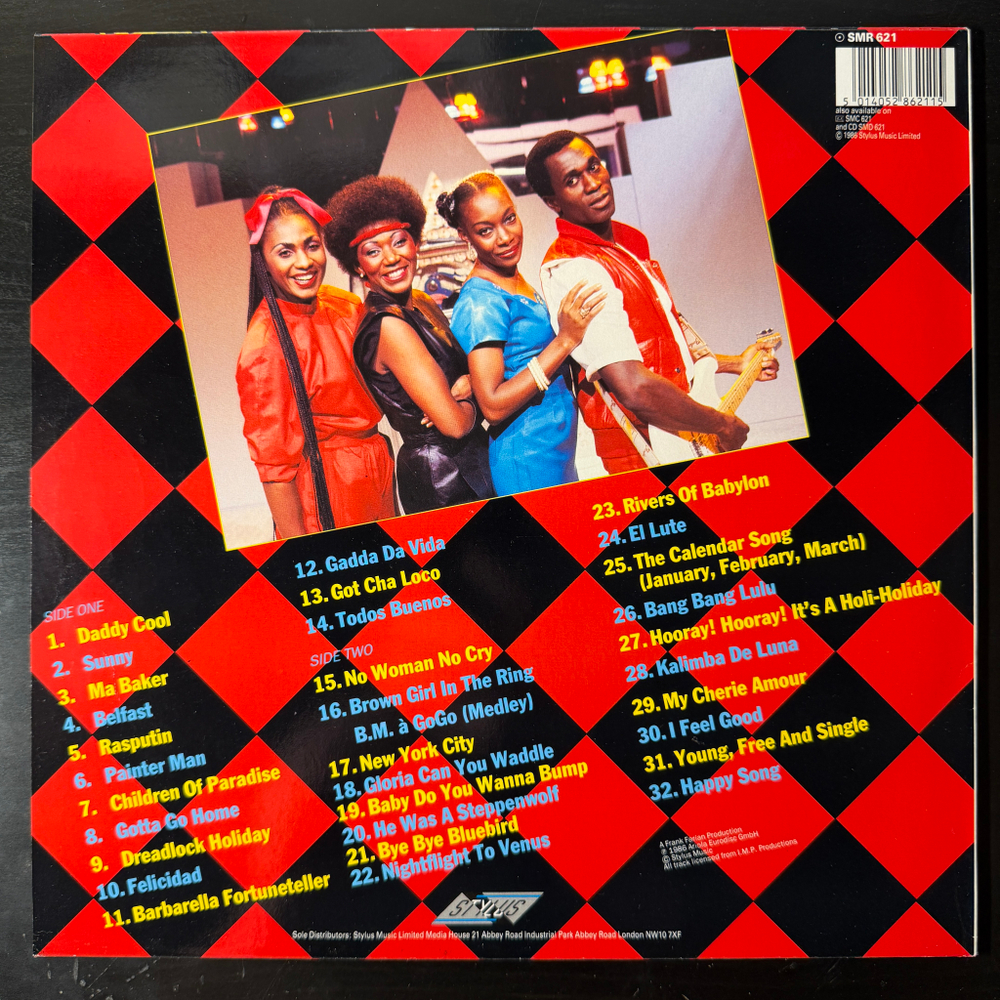 Boney M. ‎– The Best Of 10 Years (Англия 1986г.)
