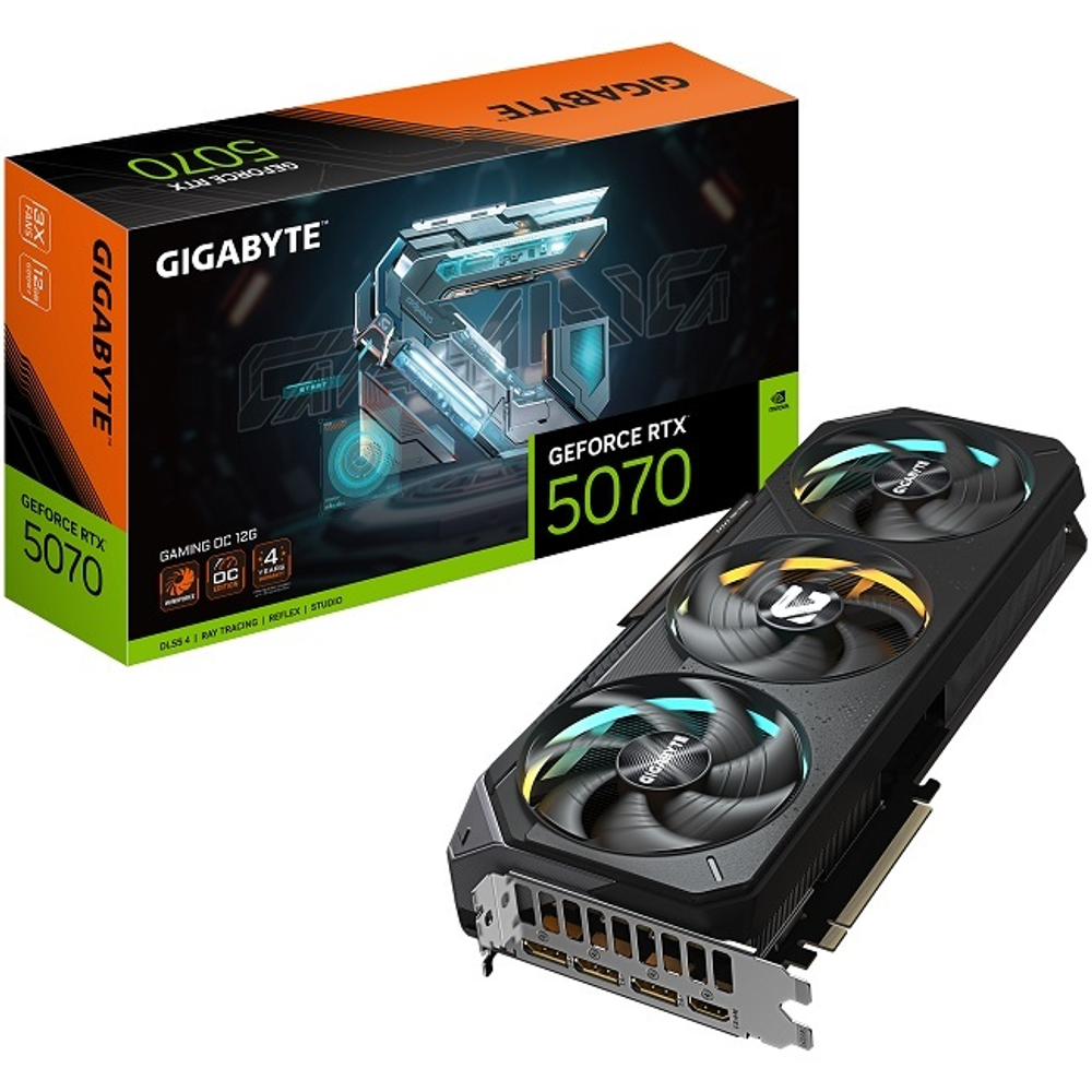 Видеокарта GIGABYTE GeForce RTX 5070 GAMING OC 12GB (GV-N5070GAMING OC-12GD)