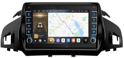 Магнитола для Ford Kuga 2 2013-2019 - Kuberg OL-9203-1 (кнопки и крутилки), Android 12, Быстрая, CarPlay, 4G SIM-слот