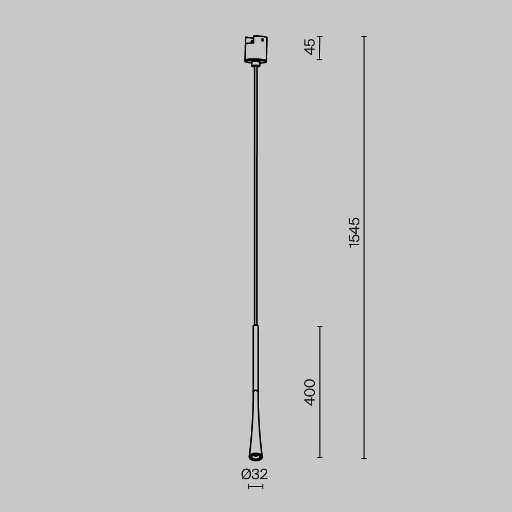 Магнитный трековый светильник Maytoni Waist TR167-1-7W3K-M-BS