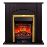 Каминокомплект Real Flame Hanna STD DN с очагом Majestic Lux Brass