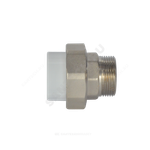 Муфта PP-R комбинированная разъемная белая Дн 25х3/4" НР усиленная VALFEX 10156020У