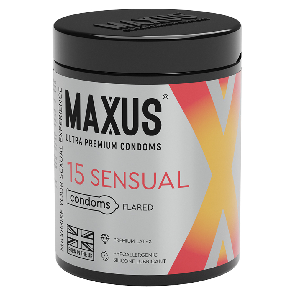 Набор презервативов анатомической формы в металлическом кейсе Maxus Sensual X-Edition №15
