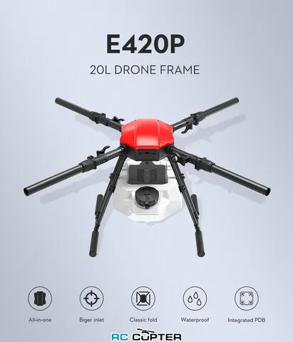 Рама сельскохозяйственного квадрокоптера EFT E420P (20 л, 40*380 мм)
