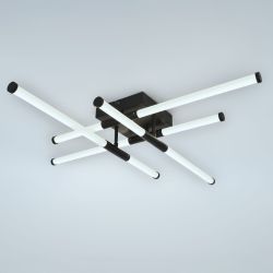 Светильник потолочный светодиодный ЭРА Модерн Fliss CLL-1 72W 3K-6K RC BK с ду черный | Светильники SPB-6 с ДУ