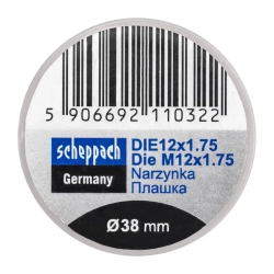 Плашка M12x1,75/Ф38 Scheppach Sch-DIE12x1.75