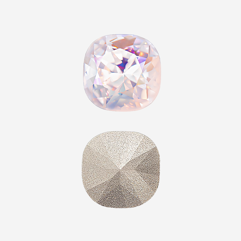 Кристалл Кушон (Сushion), оттенок "Розовый перламутр"/"Pink Mother of Pearl", 10мм