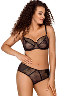 Бюстгальтер на косточках с мягкими чашками plus size (Размер: 90G) (Цвет: черный)