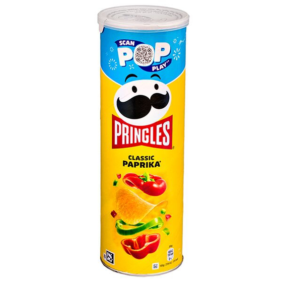Чипсы PRINGLES 165 гр Паприка желтая (19)