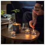 Набор ароматических свечей IKEA FRUKTSKOG (ФРУКТСКОГ), Ветивер и герань, Черно-бирюзовый, 3,5 часа, 30 шт