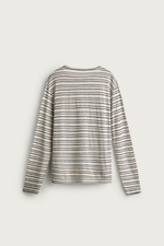 ФУТБОЛКА В ПОЛОСКУ ИЗ ВИСКОЗЫ И ЛЬНА — ZARA