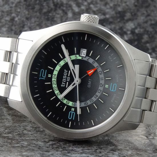 Наручные часы Traser P59 Aurora GMT Silver 107232 (сталь)