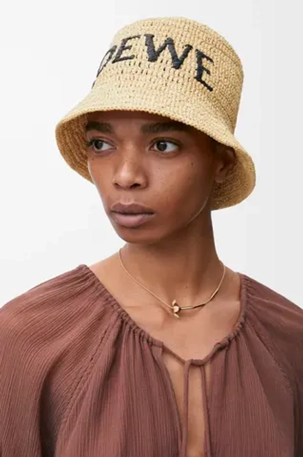 Loewe Панама из рафии, натуральный