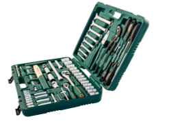 S04H52477S Набор инструмента универсальный 1/4", 1/2"DR, 77 предметов