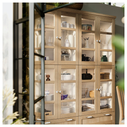IKEA KLINGSTORP  (ИКЕА КЛИНГСТОРП)  -  Ручка-кнопка, 2 шт. - кремовый/хром 30 мм