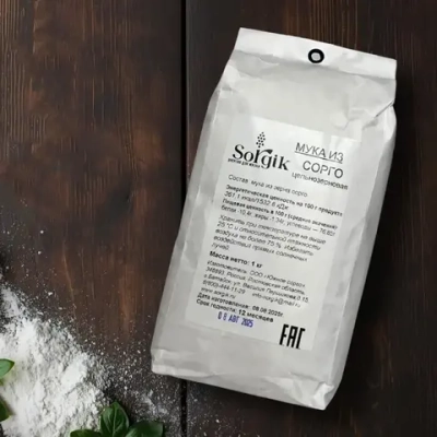 Мука из сорго без глютена "Sorgik", 0,5 кг