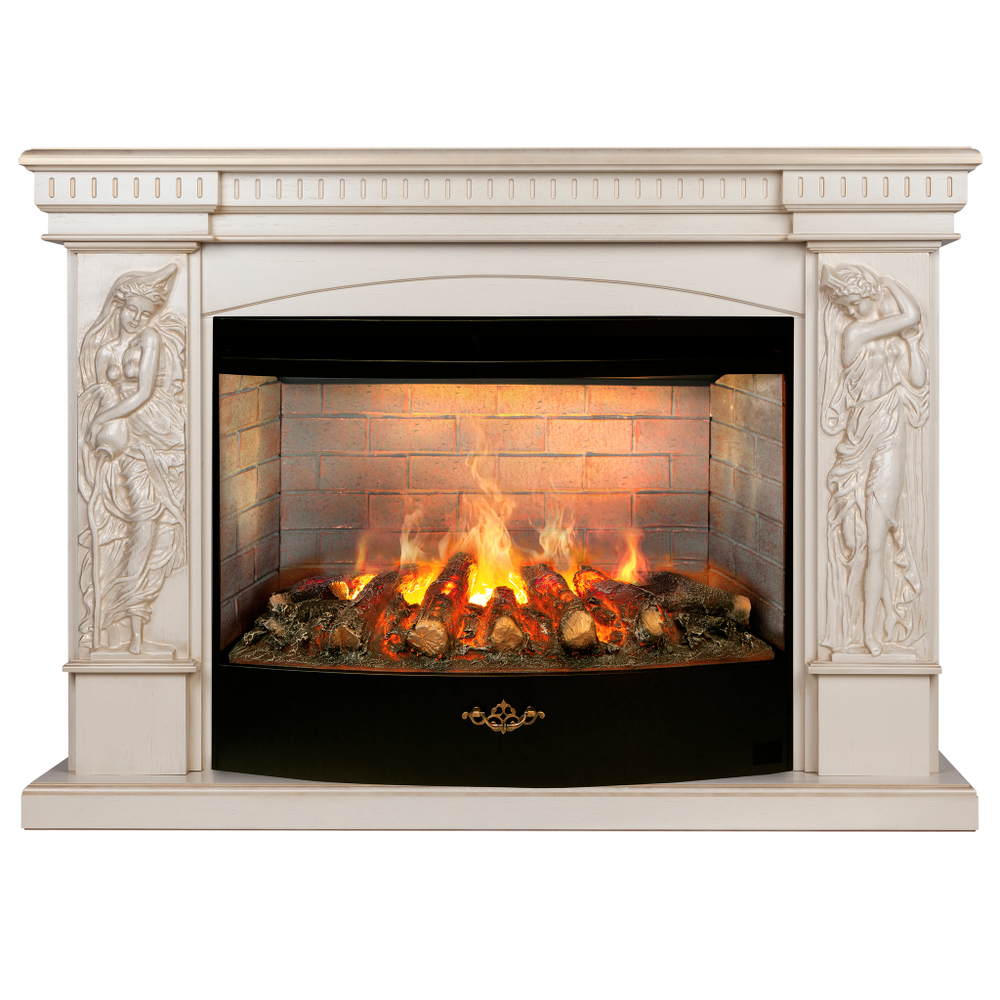 Каминокомплект Real Flame Diva 33 WT-619G с очагом 3D Firestar 33