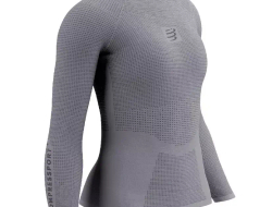 Футболка Женская с длинным рукавом On/Off Grey