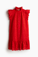 Платье с вышивкой — Светло-голубой - H&M