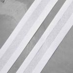Косая бейка хлопковая 40 мм / 9.14 метра, 001 белый