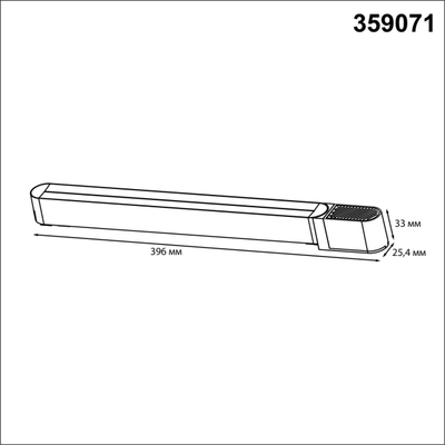 359071 DRIVE NT23 182 белый Драйвер для накладного шинопровода (арт.135193-135196) IP20 200W 48V SMAL
