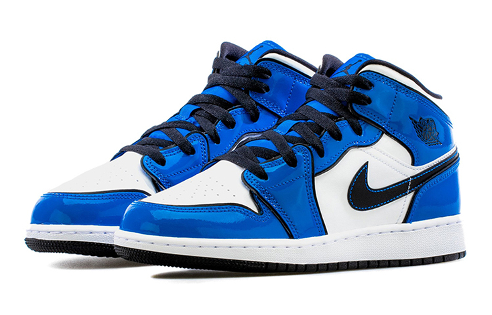 Jordan 1 Mid Signal Blue GS