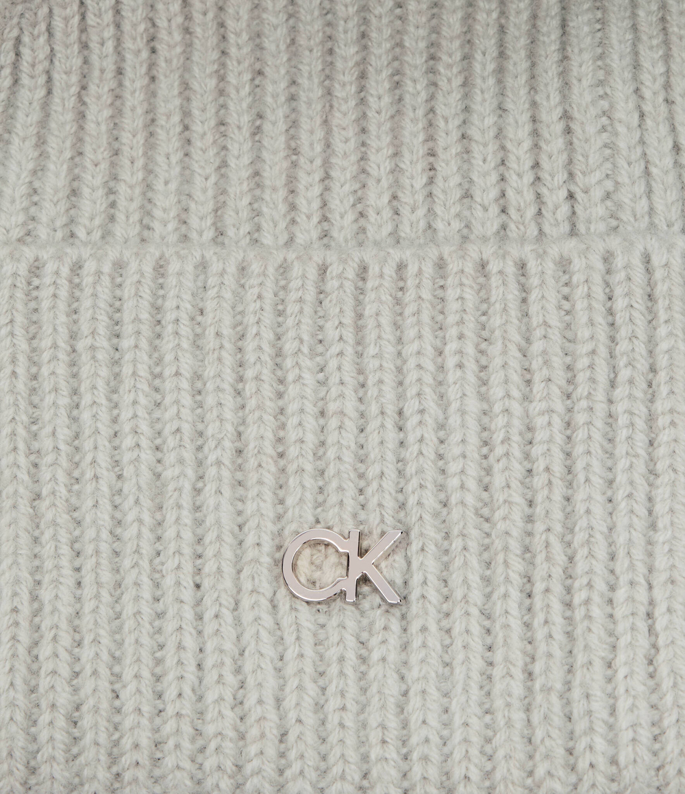 Хлопковая шапка Calvin Klein - серый(K60K612592)