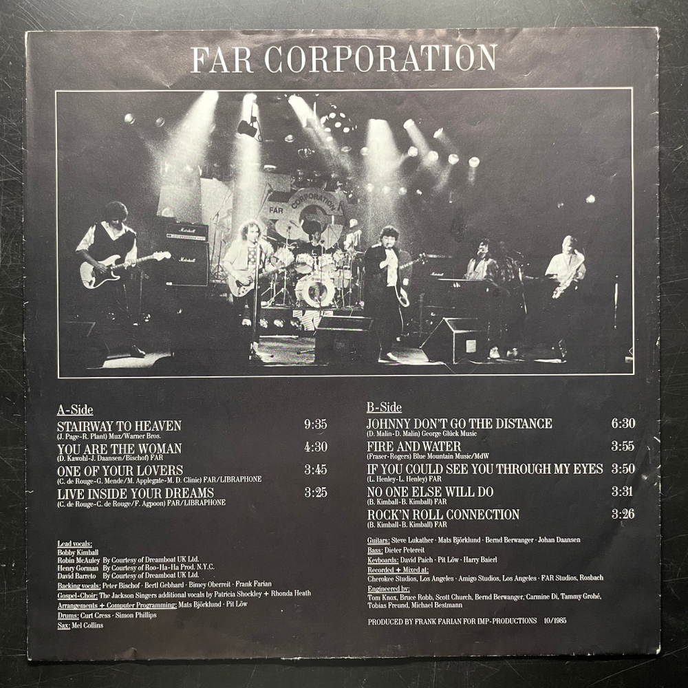 Far Corporation ‎– Division One - The Album (Европа 1985г.)