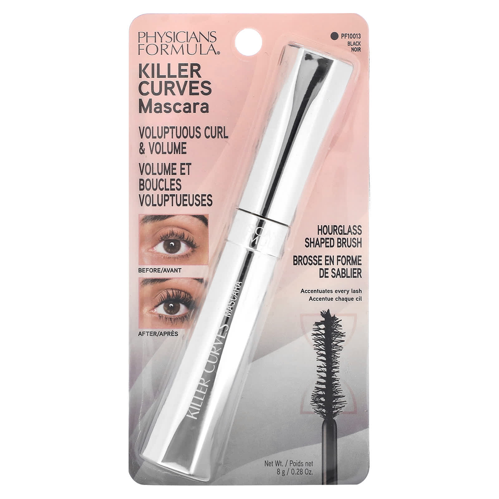Physicians Formula, Killer Curves, тушь для ресниц, PF10013, черный, 8 г (0,28 унции)