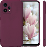 Мягкий Soft Touch чехол из силикона для REALME 9 PRO+ и 9 4G (3521) с бархатной подкладкой