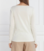 Блузка CODY RIB SLASH-NK LS Tommy Hilfiger - белый(WW0WW40829)
