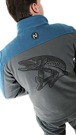 Кофта флисовая Nautilus Keepler Blue/Grey (с принтом) -