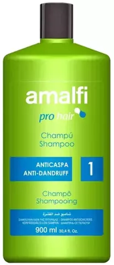 AMALFI  900 мл Шампунь Проффесиональный №1 ANTI-DANDRUFF против перхоти*9 зелёный