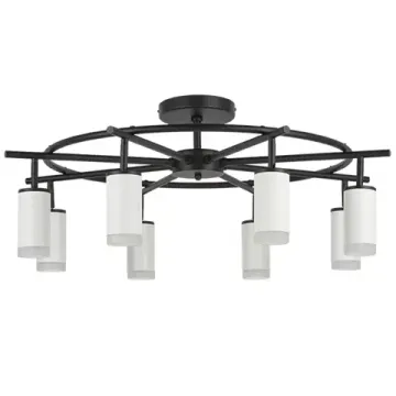 Люстра потолочная 8*GU10 LR7183680 черный/белый Rullo Lightstar