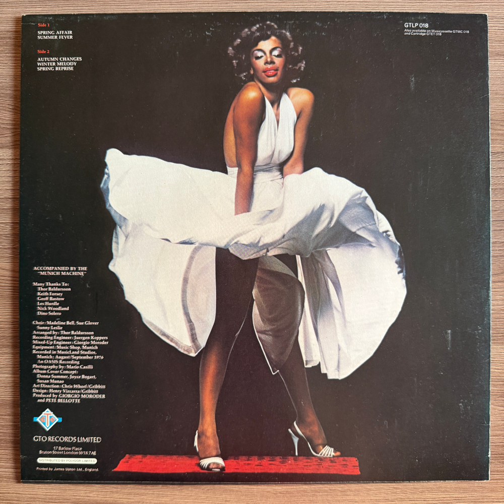 Donna Summer ‎– Four Seasons Of Love (Англия 1976г.)