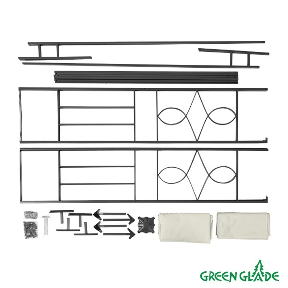Тент садовый Green Glade 43301 3х3х2,45 м полиэстер
