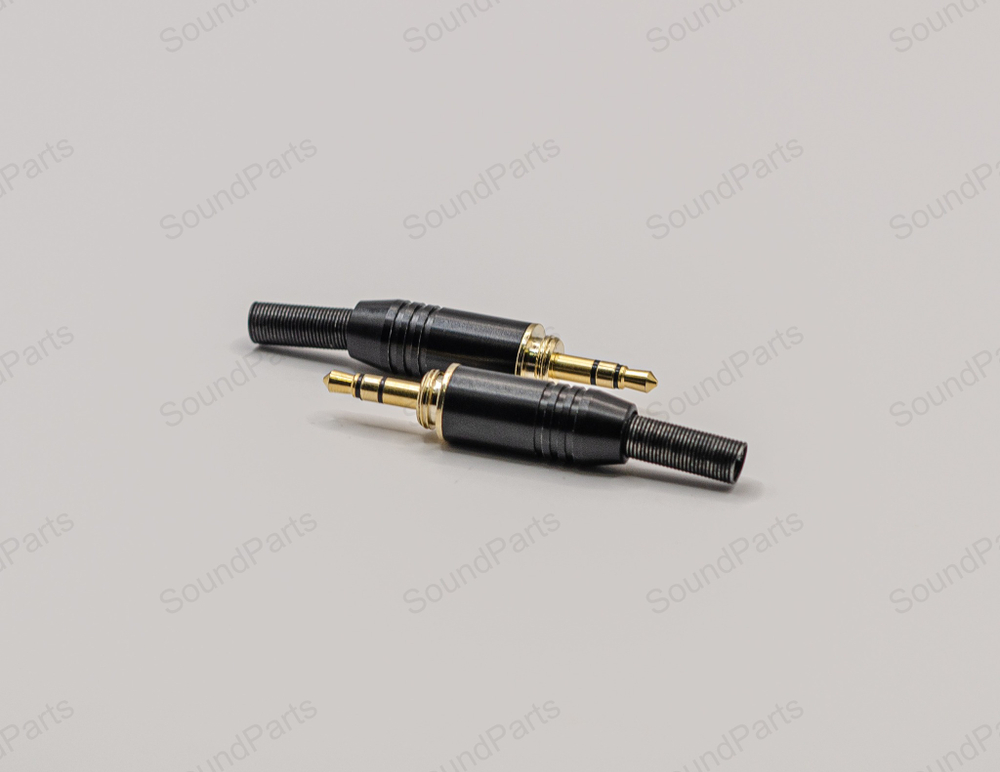 Mini Jack 3,5 mm с наружной резьбой (Черный)