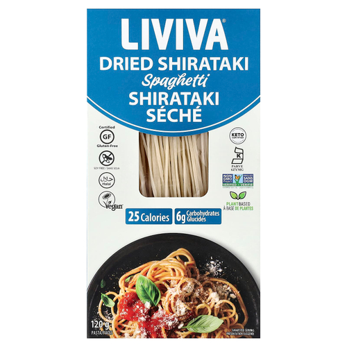 LIVIVA, сушеные спагетти ширатаки, 120 г (4,23 унции)