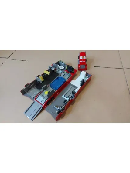 Мак тачки с прицепом раскладушкой Mack Truck Playset 2007