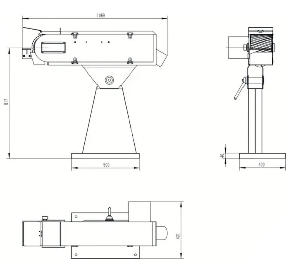 Ленточный шлифовальный станок Heden SF-150