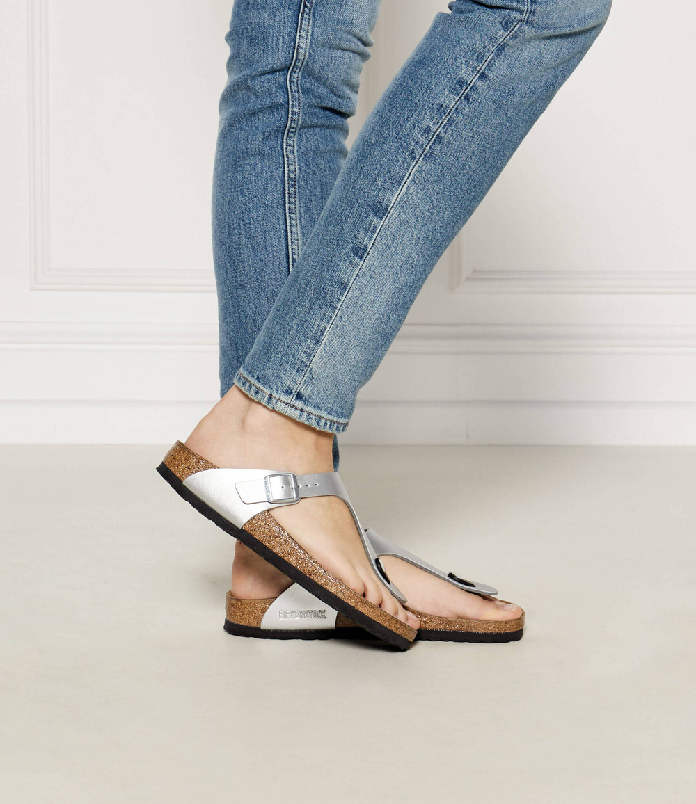 Вьетнамки Gizeh Birkenstock - серебряный(43853)
