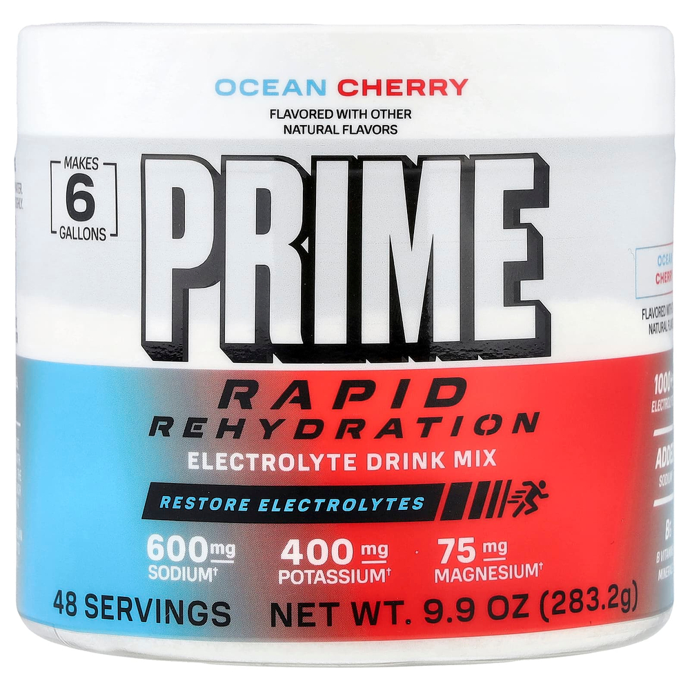 Prime Hydration, Rapid ReHydration, смесь для приготовления электролитического напитка, со вкусом морской вишни, 283,2 г (9,9 унции)