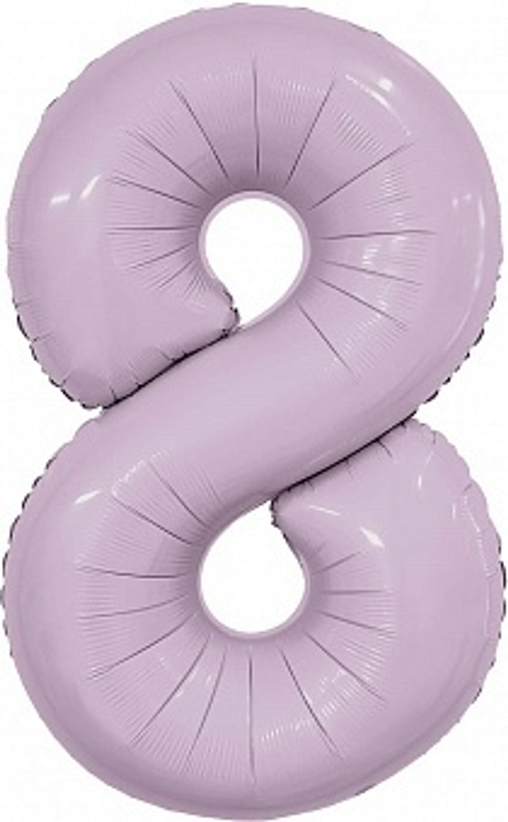 Шар (40''/102 см) Цифра, 8 Slim, Орхидея, 1 шт. в уп.