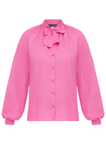 Блузка из вискозы с жаккардовым рисунком Fucsia