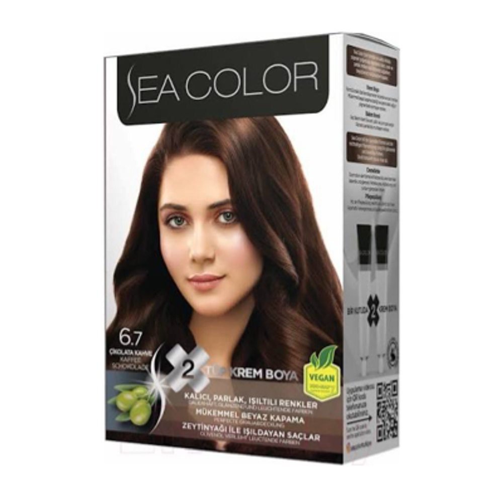 Краска для волос Sea Color Hair Dve Kit 6.7 Шоколадный кофе