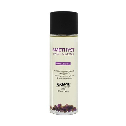 Органическое массажное масло с камнями AMETHYST SWEET ALMOND