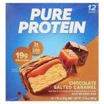 Pure Protein, батончик без глютена, шоколад с соленой карамелью, 12 батончиков по 50 г (1,76 унции)