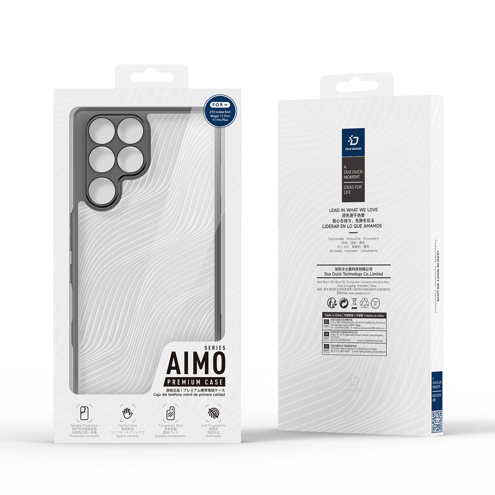 Тонкий чехол с мягкими рамками для ZTE nubia Red Magic 11 Pro и 11 Pro+ Плюс, серия Aimo Series от Dux Ducis